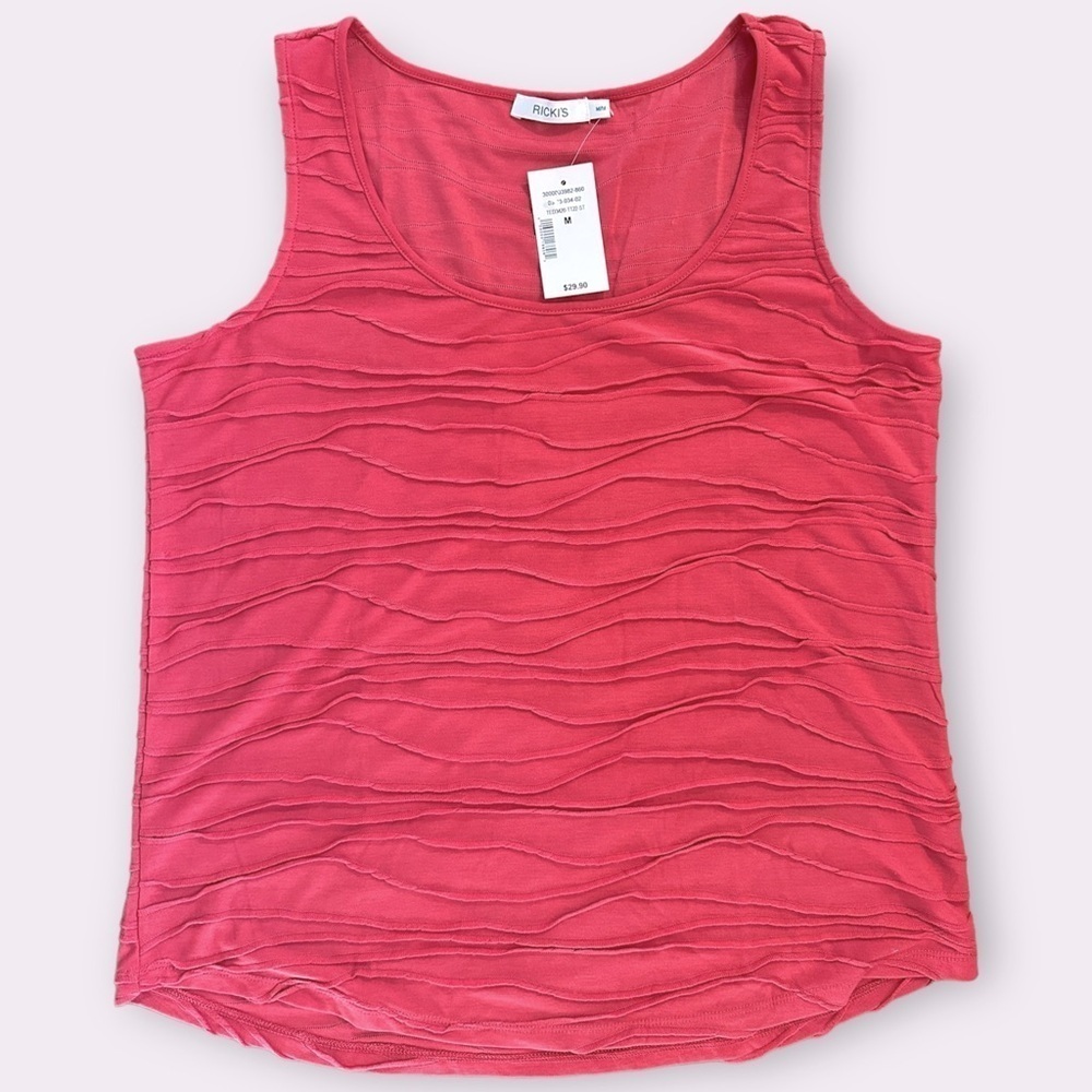 NWT Ricki's Sleeveless Top - Coral Pink - Size Medium - Picture 2 of 6